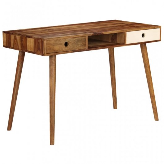 Scrivania VidaXL in legno massello di sheesham