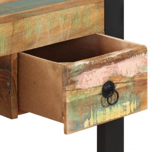 VidaXL Bureau en bois massif recyclé marron