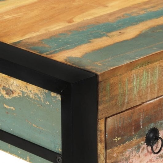 VidaXL Bureau en bois massif recyclé marron