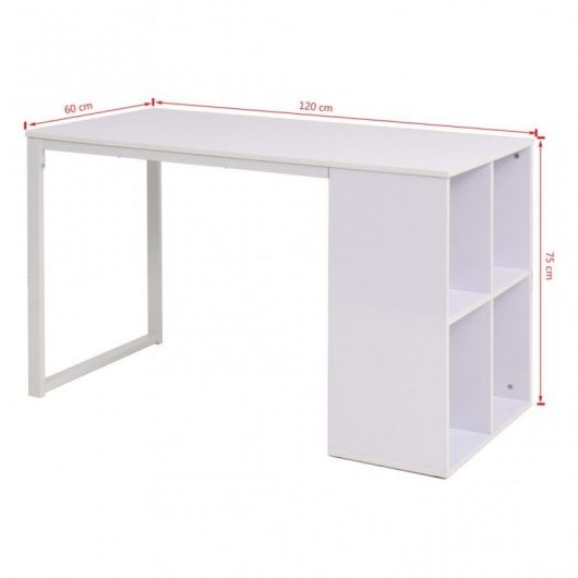 Bureau en aggloméré blanc VidaXL