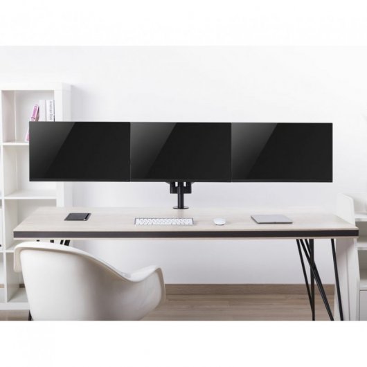 Equip Suporte de Braço Triplo para Monitor 17-27" VESA 100X100 Máx. 21Kg