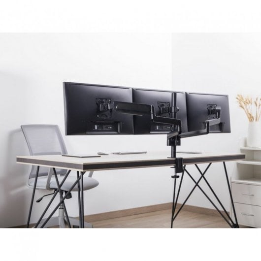 Equip Suporte de Braço Triplo para Monitor 17-27" VESA 100X100 Máx. 21Kg