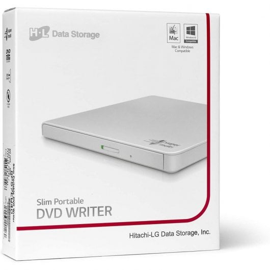 Registratore DVD esterno LG Ultra Slim GP57EW40.AHLE10B bianco