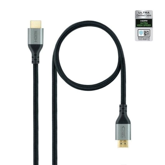 Cable HDMI 2.1 Nanocable 2m Negro Ultra High Speed