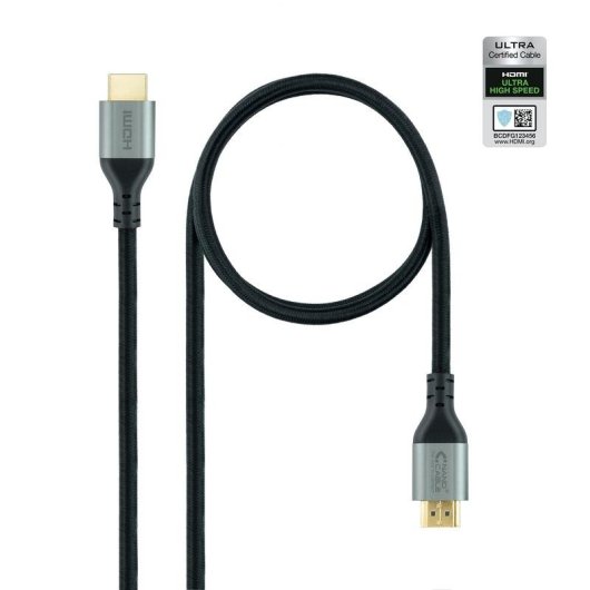 Cable HDMI 2.1 Nanocable 2m Negro Ultra High Speed