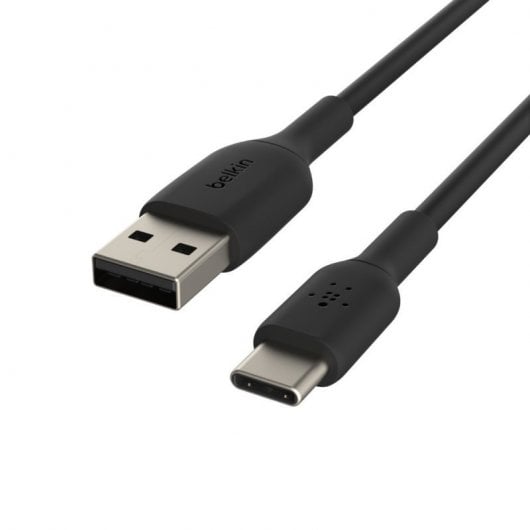 Belkin Pack Playa Dual USB-A Cargador de Coche 2x12W Negro + Cable USB-C a USB-A 2m Negro
