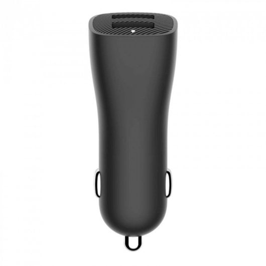 Belkin Pack Playa Dual USB-A Cargador de Coche 2x12W Negro + Cable USB-C a USB-A 2m Negro