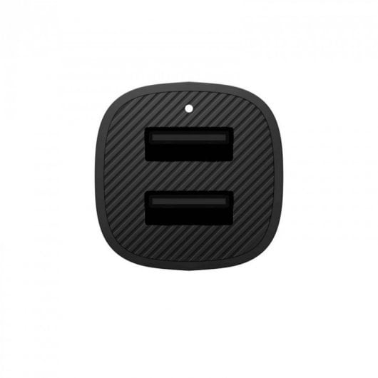 Belkin Pack Playa Dual USB-A Cargador de Coche 2x12W Negro + Cable USB-C a USB-A 2m Negro