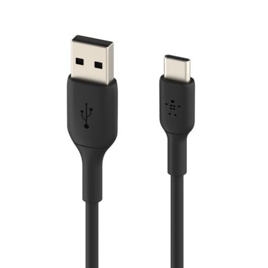 Belkin Pack Playa Dual USB-A Cargador de Coche 2x12W Negro + Cable USB-C a USB-A 2m Negro