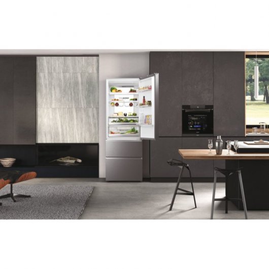 Haier HTW7720ENMP Frigorífico Combinado E Inox