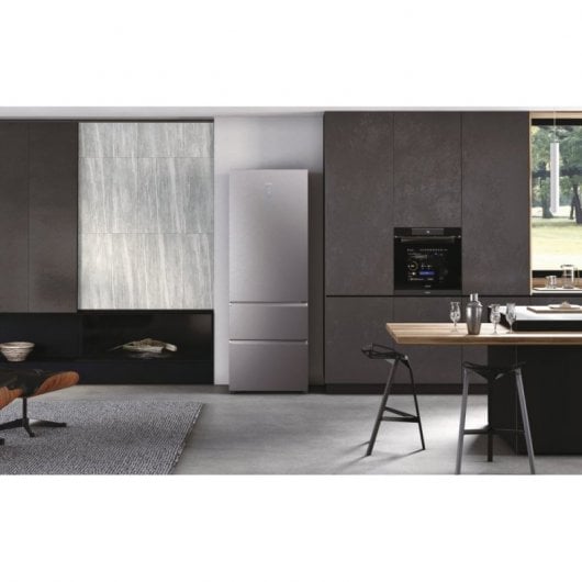 Haier HTW7720ENMP Frigorífico Combinado E Inox