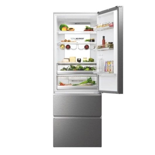 Frigorífico Combi Haier HTW7720ENMP No Frost 201cm 483L E Inox WiFi