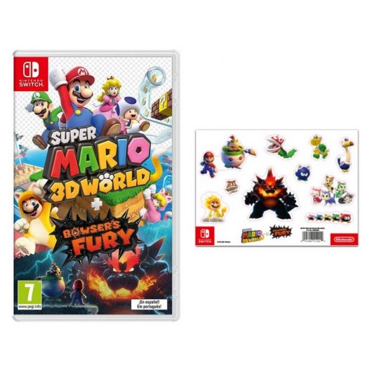 Super Mario 3D World + Bowser's Fury Nintendo Switch + Set de Pegatinas
