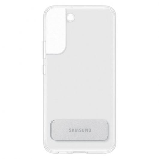 Samsung Clear Standing Cover Funda Transparente con Soporte para Galaxy S22 Plus