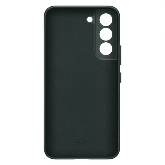 Samsung Leather Cover Funda de Piel Verde para Galaxy S22