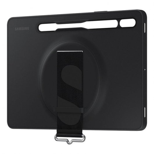 Samsung Strap Cover Funda de Silicona Negra con Correa para Galaxy Tab S7/S8