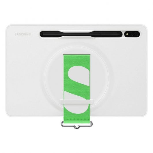 Samsung Strap Cover Funda de Silicona Blanca con Correa para Galaxy Tab S7/S8