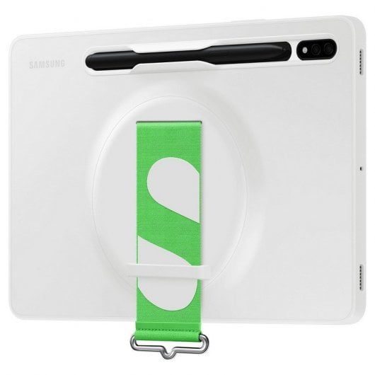 Samsung Strap Cover Funda de Silicona Blanca con Correa para Galaxy Tab S7/S8