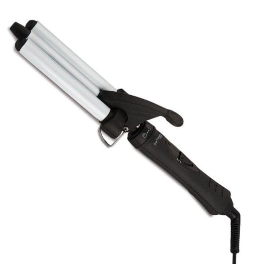 Triple Lockenstab Jean Claude Olivier Turmalina 3X Keramik und Turmalin 3 Köpfe 60W Schwarz