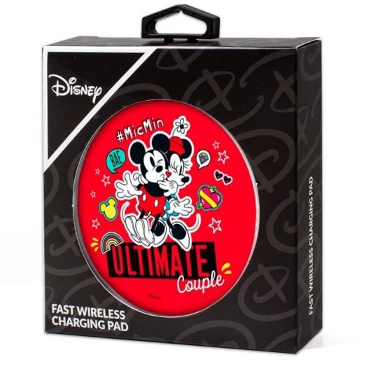 Cool Dock Universal Qi Base de chargeur sans fil Chargement rapide Licence Disney Rouge