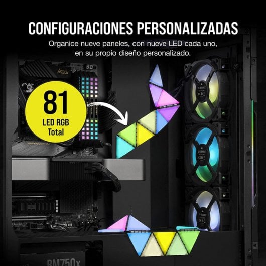 Kit de démarrage Corsair iCUE LC100 Mini Triangles à neuf panneaux