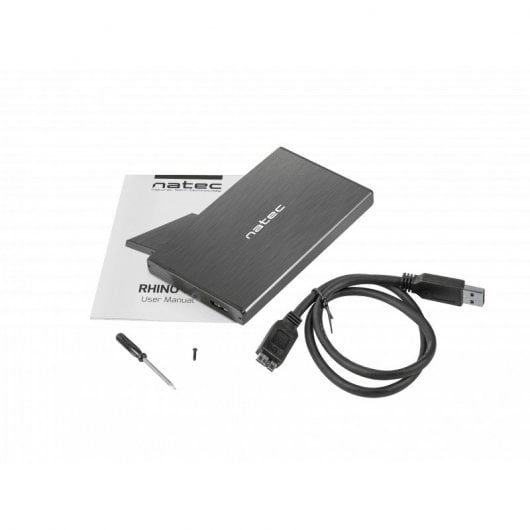 Natec Rhino Carcasa HDD/SSD 2.5" SATA USB 3.0 Negra