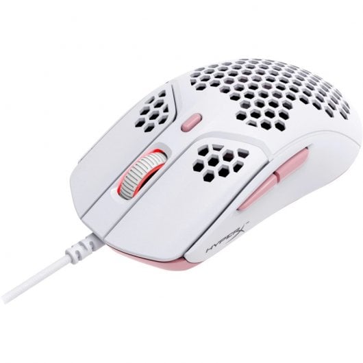 HyperX Pulsefire Haste Whitepink Ratón Gaming RGB 16000DPI