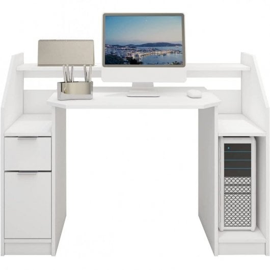 ML Design Escritorio con Cajón Blanco