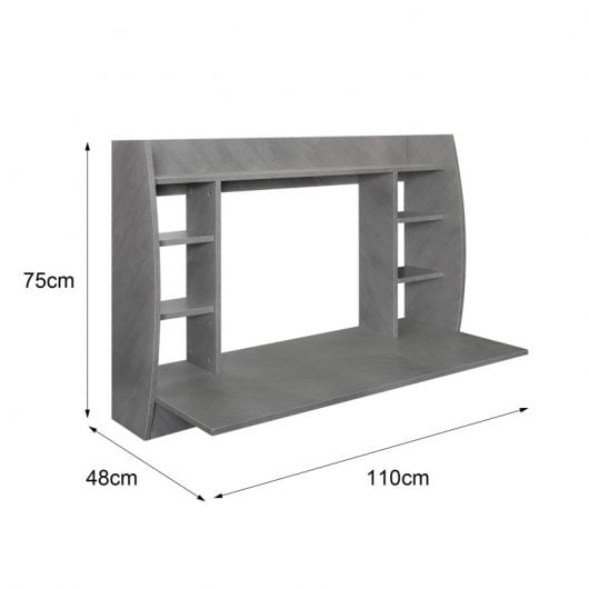 ML Design Escritorio de Pared Gris