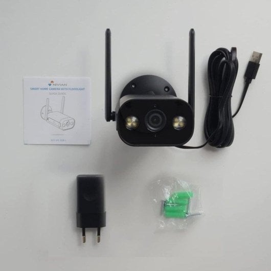 Überwachungskamera Nivian NVS-IPC-02B-L 2K Nachtsicht Außen KI-Erkennung Sprachsteuerung Zwei-Wege-Audio