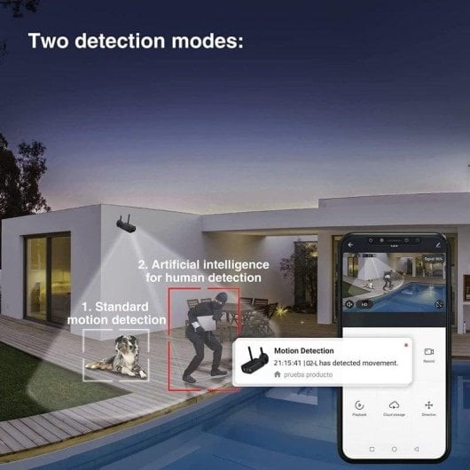 Überwachungskamera Nivian NVS-IPC-02B-L 2K Nachtsicht Außen KI-Erkennung Sprachsteuerung Zwei-Wege-Audio