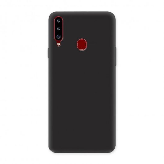 Icoveri Funda Soft Matte Negra para Samsung Galaxy A20S