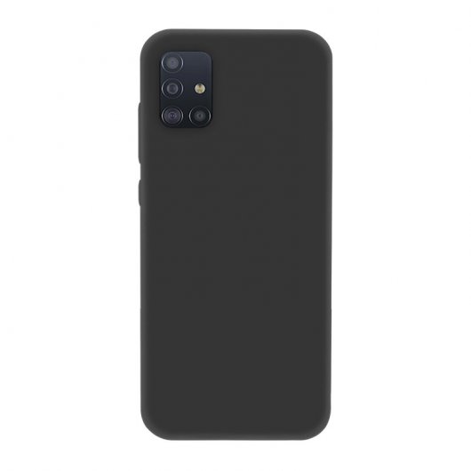 Icoveri Funda Soft Matte Negra para Samsung Galaxy A51