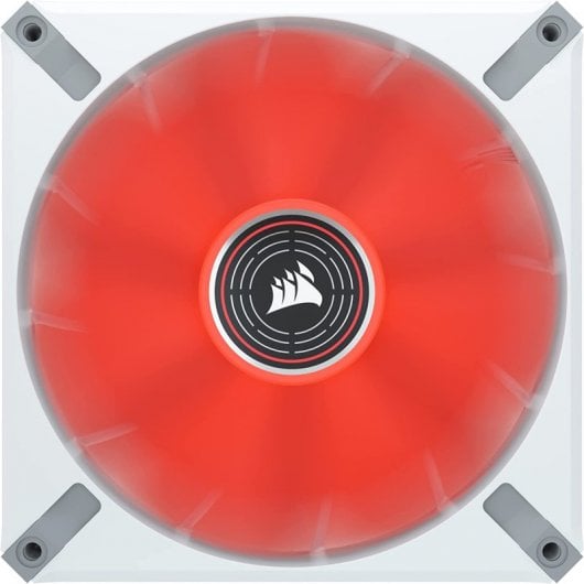 Corsair ML140 LED ELITE Premium 140 mm Ventilador Blanco PWM Levitación Magnética LED Rojo