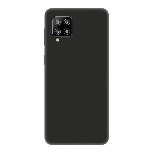 Icoveri Funda Soft Matte Negra para Samsung Galaxy A42