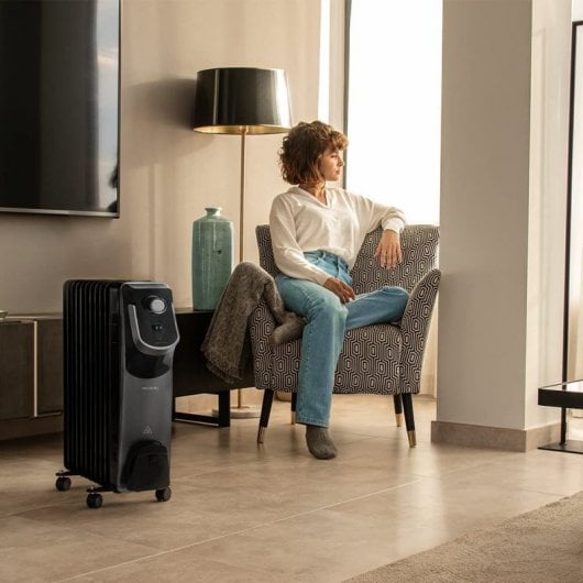 Cecotec ReadyWarm 11000 Space 360 Black Aquecedor de Óleo 11 Elementos 2500W