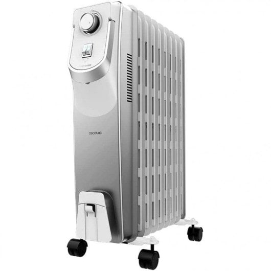 Radiador Elétrico Cecotec ReadyWarm 9000 Space 360 2000W grande controlo manual e rodas