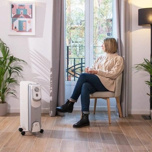 Cecotec ReadyWarm 9000 Space 360 Radiador de Aceite 9 Módulos 2000W Reacondicionado