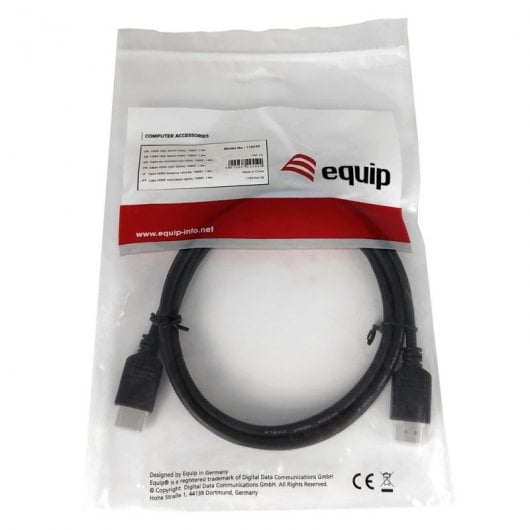 Equip Cable HDMI 3D Alta Velocidad Macho/Macho 1.8m Negro