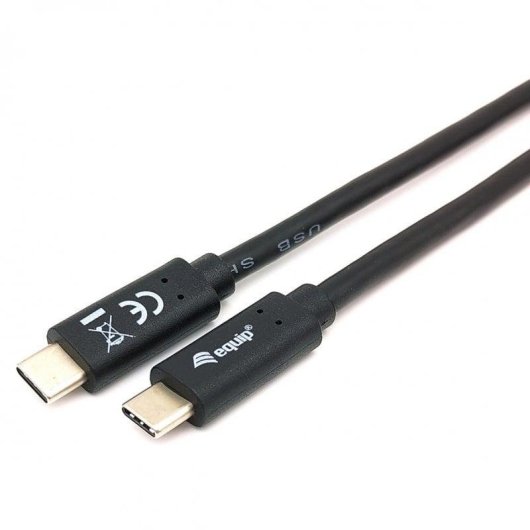 USB-C Kabel Equip 128346 1m 5Gbps PD60W Schwarz