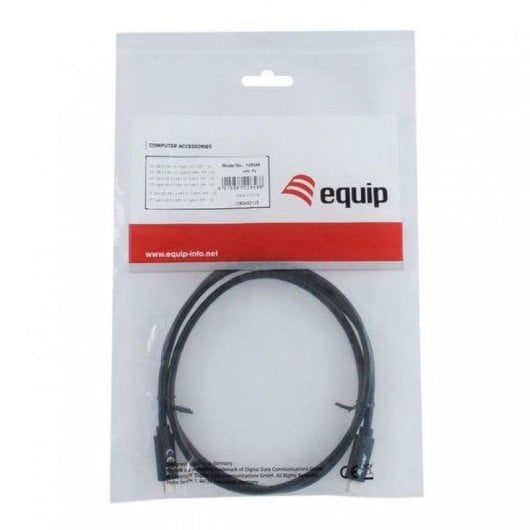 USB-C Kabel Equip 128346 1m 5Gbps PD60W Schwarz