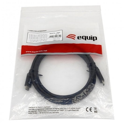 Equipaggia Cavo USB-C 3.2 5G Maschio/Maschio 2m Nero