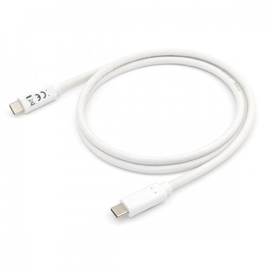 Cable USB-C 3.2 Gen 1 a USB-C 2m Blanco Equip
