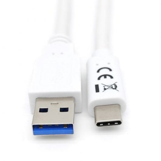 Equipaggia cavo USB 3.2 a USB-C 5G maschio/maschio 1m bianco