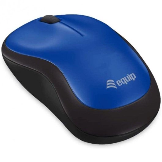 Ratón Equip 245112 Ambidextro RF inalámbrico 1200 DPI Azul con nano receptor