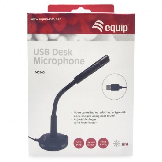 Equip Micrófono de Sobremesa USB