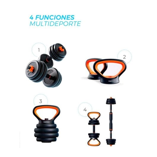 Xiaomi Fed Kit de Pesas 40Kg Mancuernas + Barra + Pesas