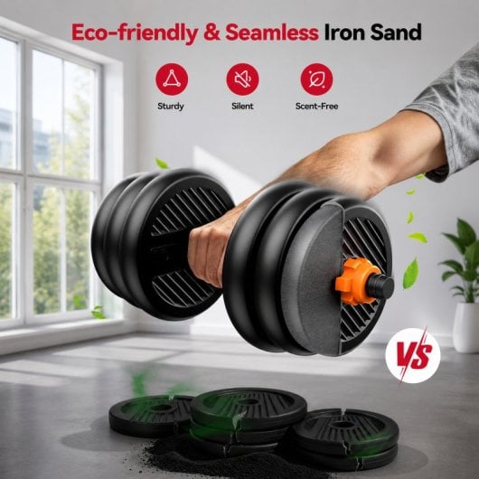 Xiaomi Fed Kit de Pesas 10Kg Mancuernas + Barra + Pesas