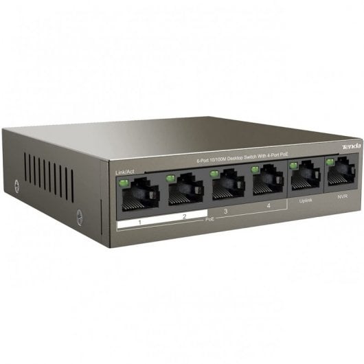 Tenda TEF1106P-4-63W Switch Ethernet PoE 6 porte 10/100Mbps 63W