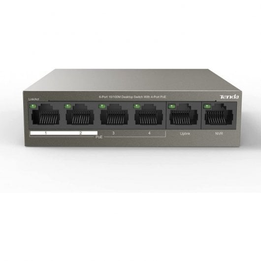 Tenda TEF1106P-4-63W Switch Ethernet PoE 6 porte 10/100Mbps 63W